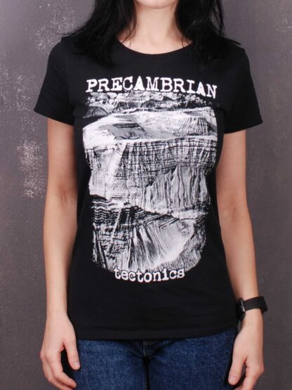 Precambrian – Tectonics Lady Fit T-Shirt Black