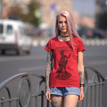 Burshtyn – Безвірник / Bezvirnyk Lady Fit T-Shirt Blood-Red