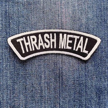 Thrash Metal White (Arc) Patch