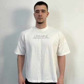 Ukraine White Oversize T-Shirt (Donation Edition)