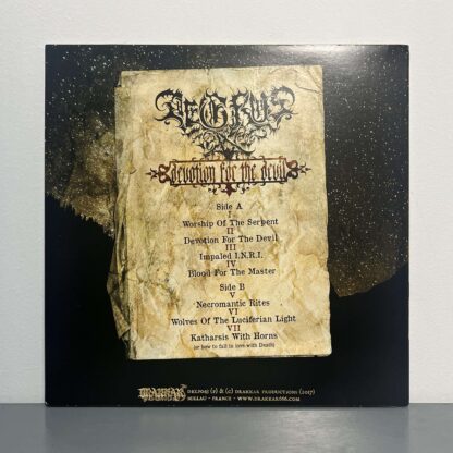 Aegrus – Devotion For The Devil LP (Black Vinyl)