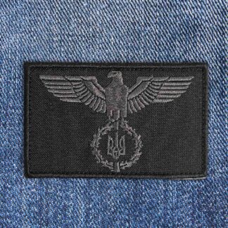 Eagle With Tryzub Grey Velcro Patch