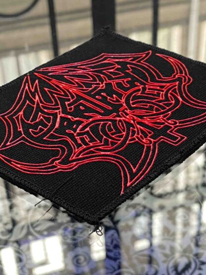 Abruptum Red Logo Printed Patch