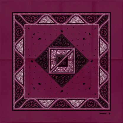 Oak Leaves Bandana Bordo