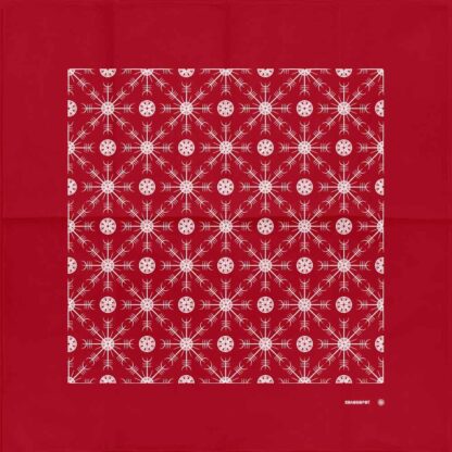 Helm Of Awe Bandana Red (White Print)