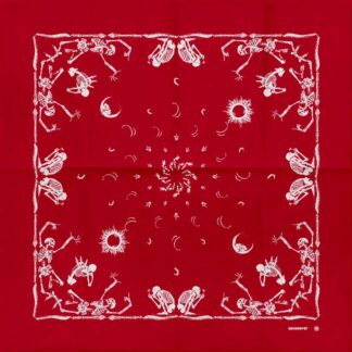 Skeletons And Bones Bandana Red