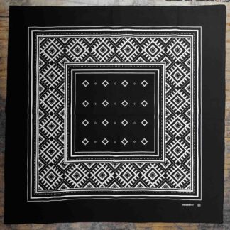 Slavic Ornament Bandana Black