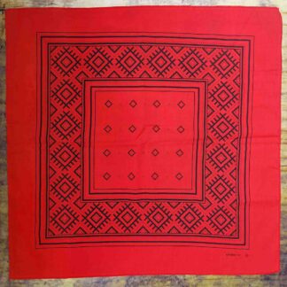 Slavic Ornament Bandana Red