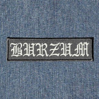 Burzum White Logo Patch