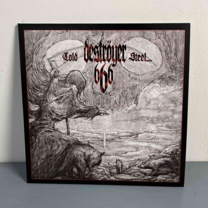 Destroyer 666 – Cold Steel… For An Iron Age LP (Gatefold Silver And Dark Green Marbled Vinyl)