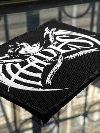 Hades White Logo Printed Patch