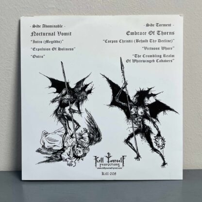 Nocturnal Vomit / Embrace Of Thorns – Abominable Ceremonial Torment 7" EP (Black Vinyl)