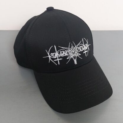 Nokturnal Mortum – Goat Horns White Logo Cap