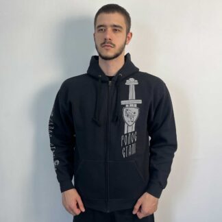 Nokturnal Mortum – Голос Сталі / The Voice Of Steel Album Cover 2015 (FOTL) Black Hooded Sweat Jacket