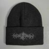 Nokturnal Mortum – To Lunar Poetry Grey Logo Beanie Black