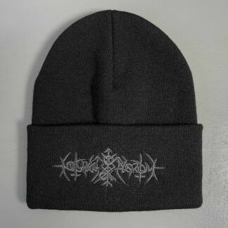 Nokturnal Mortum – To Lunar Poetry Grey Logo Beanie Black