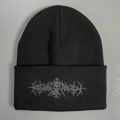 Nokturnal Mortum – To Lunar Poetry Grey Logo Beanie Black