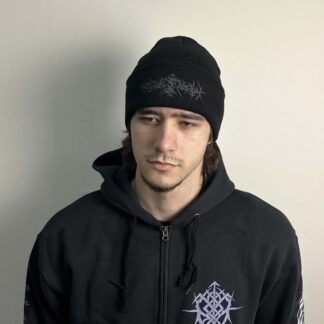 Nokturnal Mortum – To Lunar Poetry Grey Logo Beanie Black