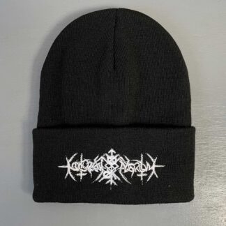Nokturnal Mortum – To Lunar Poetry White Logo Beanie Black