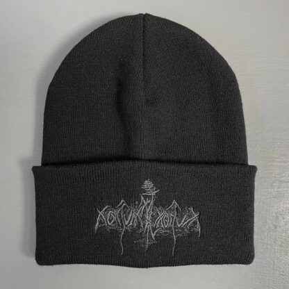 Nokturnal Mortum – Verity Grey Logo Beanie Black