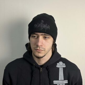Nokturnal Mortum – Verity Grey Logo Beanie Black