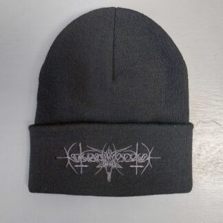 Nokturnal Mortum – Goat Horns Grey Logo Beanie Black