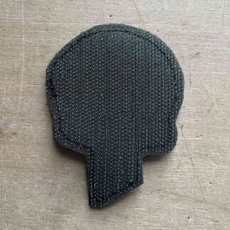 Skull Blue-Yellow Velcro Patch