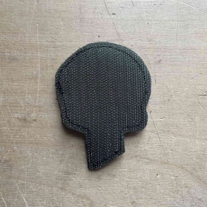 Skull Blue-Yellow Small Velcro Patch