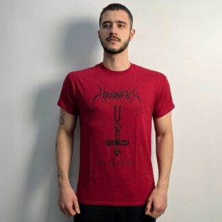 Unanimated – Ancient God Of Evil (Gildan) Dark Red T-Shirt